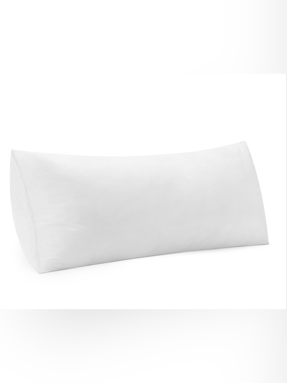 White Lumbar Pillow Insert 12x24”